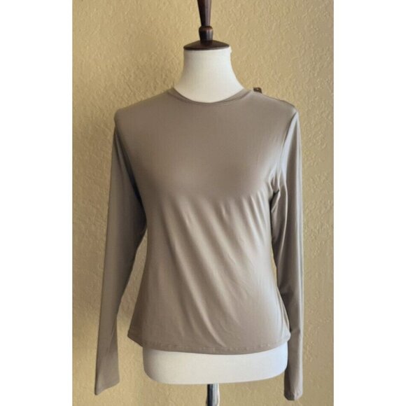 SKIMS Women's Long Sleeve Fits Everybody T-Shirt Desert Size 4X - Picture 2 of 7